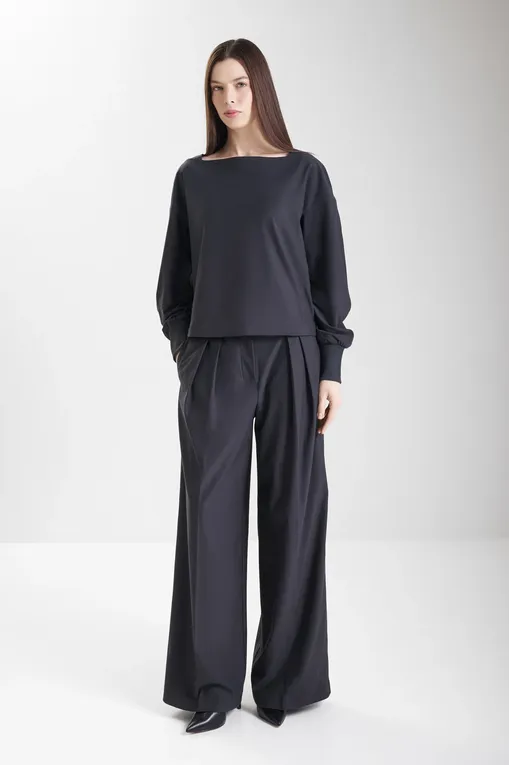 Блузки MM by MaxMara SARNICO 252694607 003 DARK GREY