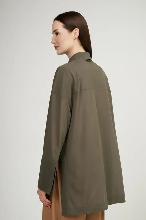 Блузки MM by MaxMara SEDAN 2516951018 002 DARK GREEN