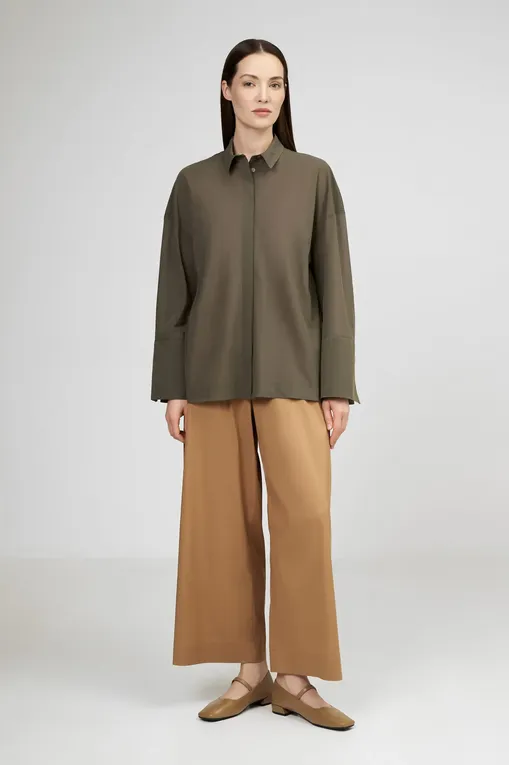 Блузки MM by MaxMara SEDAN 2516951018 002 DARK GREEN