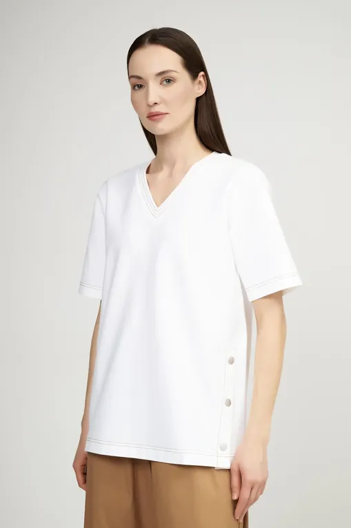 Блузки MM VERRES 251694101 001 OPTICAL WHITE