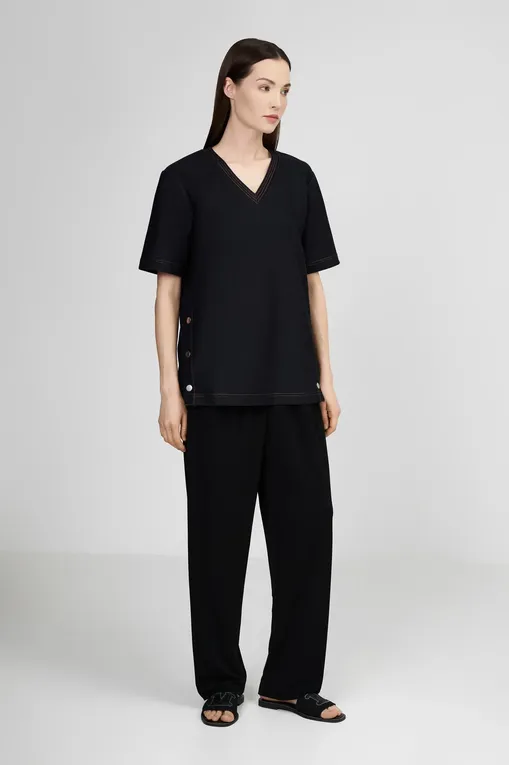 Блузки MM VERRES 251694101 003 NAVY