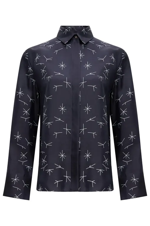 Блузки MM by MaxMara ZELIG 251611103 004 NAVY