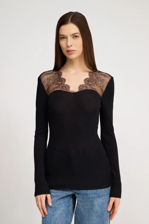 Блузки NINA VON C 29470357 200 black