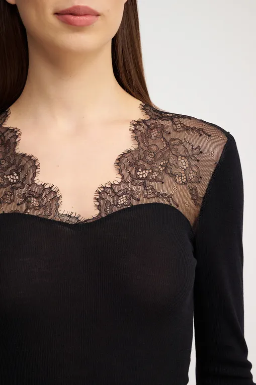 Блузки NINA VON C 29470357 200 black