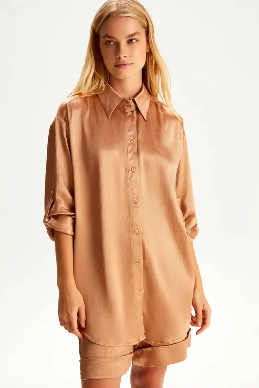 Блузки Petit Pas 101022 coffee