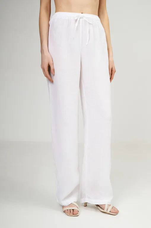 Брюки 120% Lino 32ALIW2145-0000115-0-00 000050 WHITE