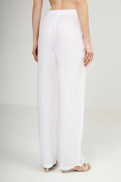 Брюки 120% Lino 32ALIW2145-0000115-0-00 000050 WHITE