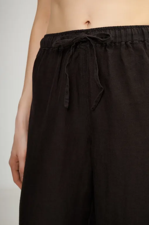 Брюки 120% Lino 32ALIW2145-0000115-0-00 000065 BLACK