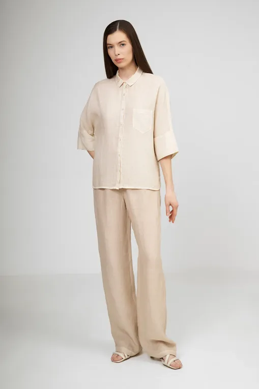Брюки 120% Lino 32ALIW2145-0000115-S-00 S00095 BEIGE SOFT FADE