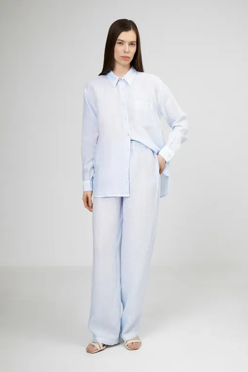 Брюки 120% Lino 32ALIW2145-0000115-S-00 S00204 SKY SOFT FADE