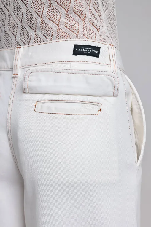 Брюки BALLANTYNE BLT163 UCTF3 WHITE BUTTER 10144