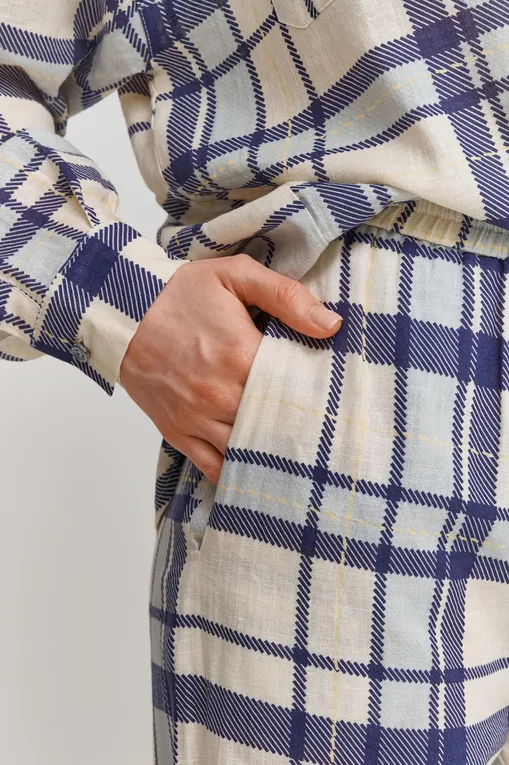 Брюки домашние BALLANTYNE BLTS60 QVA03 BLU TARTAN 73664