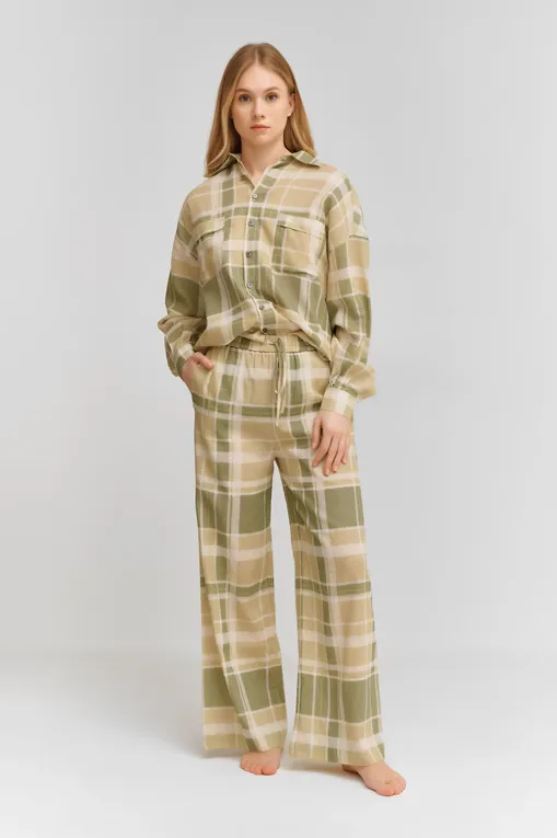 Брюки домашние BALLANTYNE BLTS60 QVA03 SALVIA TARTAN 72692