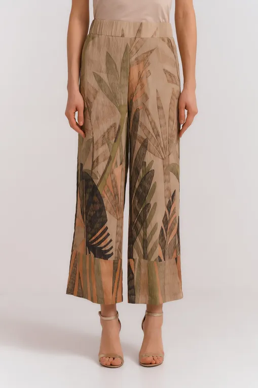 Брюки Diana Gallesi P026R008966N 1 GREEN/BEIGE/COCOA