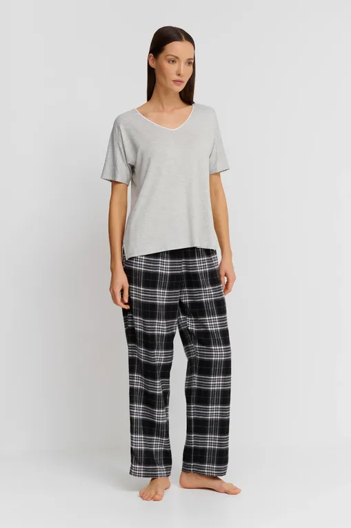 Брюки домашние DKNY YI2722669 005 Black Plaid