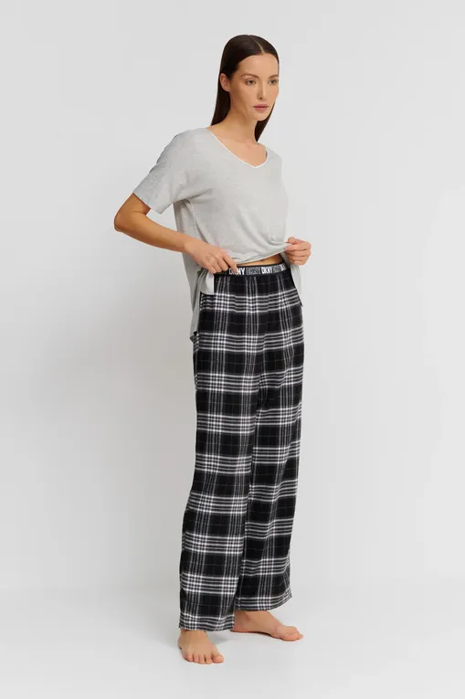 Брюки домашние DKNY YI2722669 005 Black Plaid