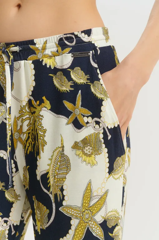 Брюки Furstenberg 45304768 411ecru.nightblue