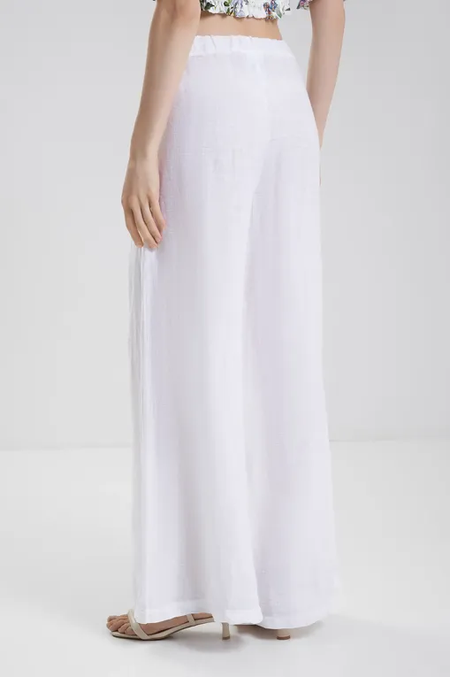 Брюки LaFabbricaDelLino A40109 04 bianco