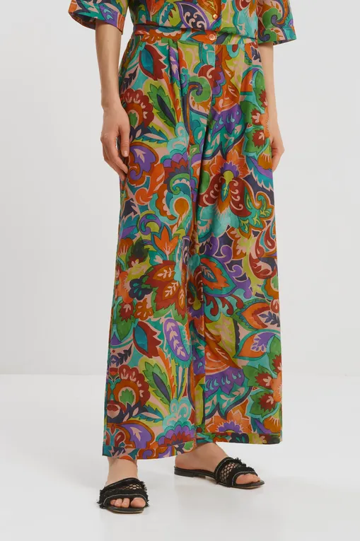 Брюки Marjolaine 3ATH5801 3143 IMP. VERT/JAUNE