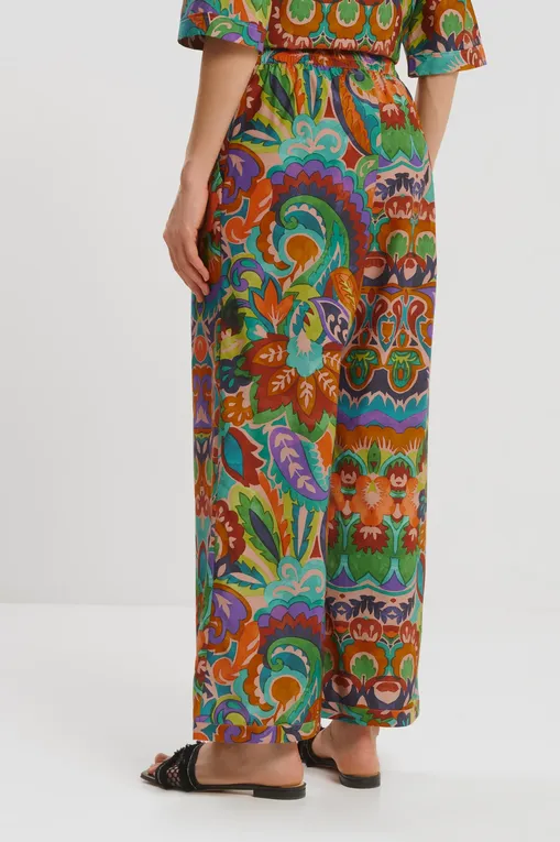 Брюки Marjolaine 3ATH5801 3143 IMP. VERT/JAUNE