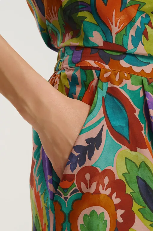 Брюки Marjolaine 3ATH5801 3143 IMP. VERT/JAUNE