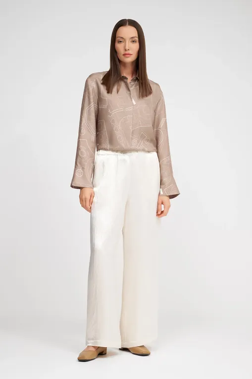 Брюки Max Mara Leisure ACCANTO 242613601 001 WHITE