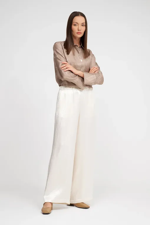 Брюки Max Mara Leisure ACCANTO 242613601 001 WHITE