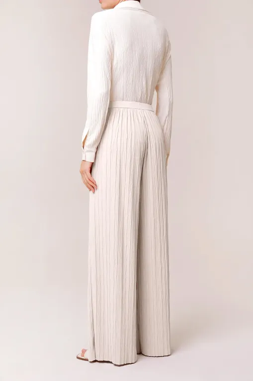 Брюки Max Mara ALFONSA 23378601 001 IVORY