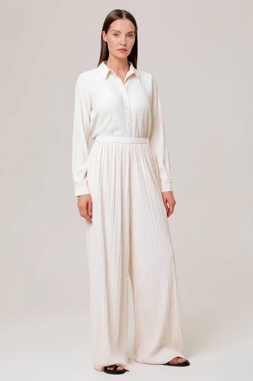 Брюки Max Mara ALFONSA 23378601 001 IVORY