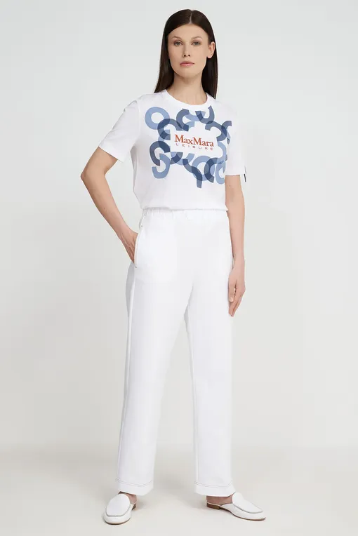 Брюки Max Mara Leisure BALLATA 241678110 003 WHITE