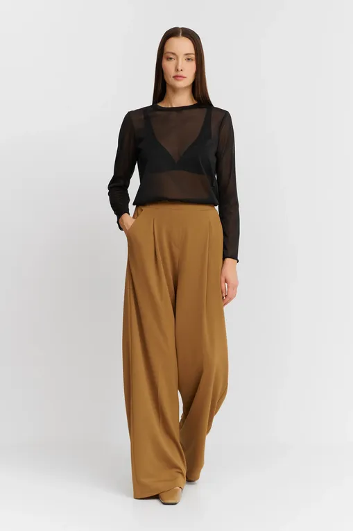 Брюки Max Mara Leisure EUCLIDE 242678607 002 TOBACCO