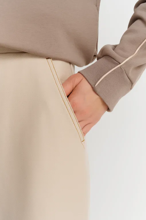 Брюки Max Mara Leisure FOGGIA 242678610 001 BEIGE