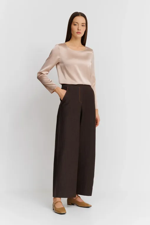 Брюки Max Mara Leisure FOGGIA 242678610 005 BROWN