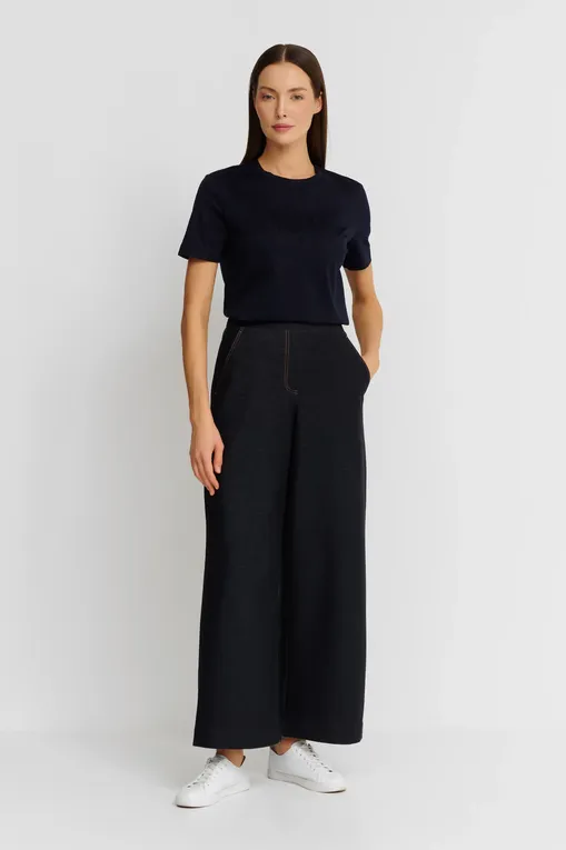 Брюки Max Mara Leisure FOGGIA 242678610 003 NAVY