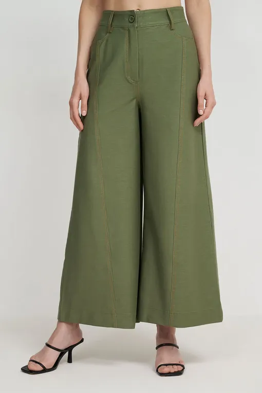 Брюки Max Mara Leisure FOSTER 241678101 002 SAGE GREEN