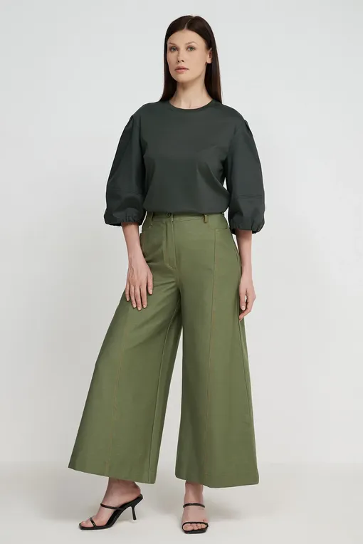 Брюки Max Mara Leisure FOSTER 241678101 002 SAGE GREEN