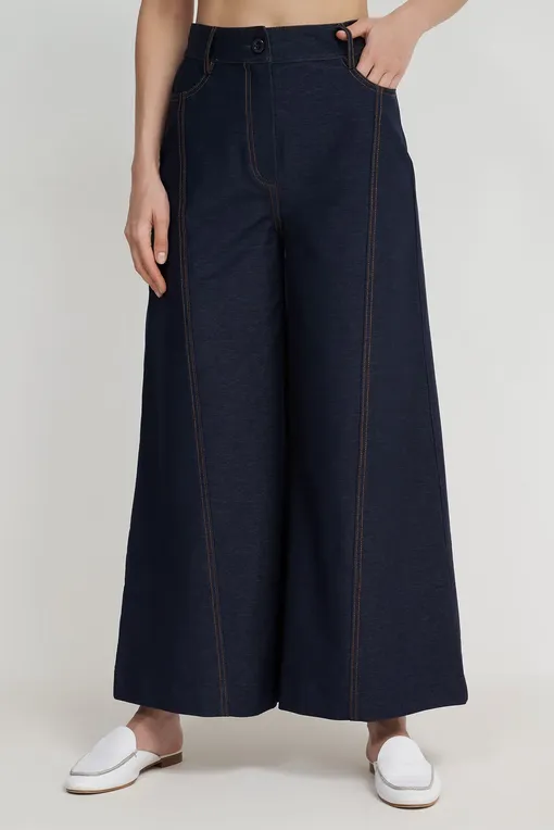 Брюки Max Mara Leisure FOSTER 241678101 004 NAVY