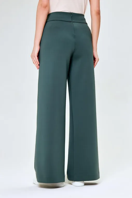 Брюки Max Mara LEVANTE 241678102 004 DARK GREEN