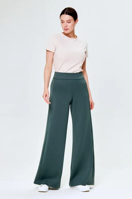 Брюки Max Mara LEVANTE 241678102 004 DARK GREEN