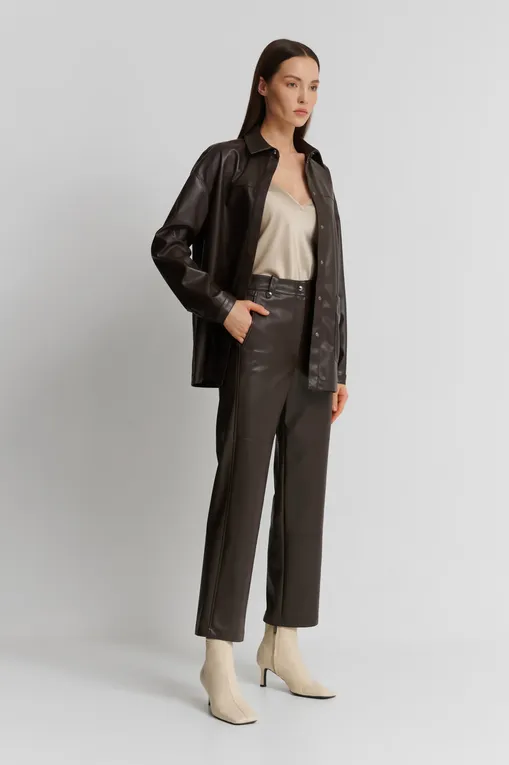 Брюки Max Mara Leisure STRUZZO 242678609 003 BROWN