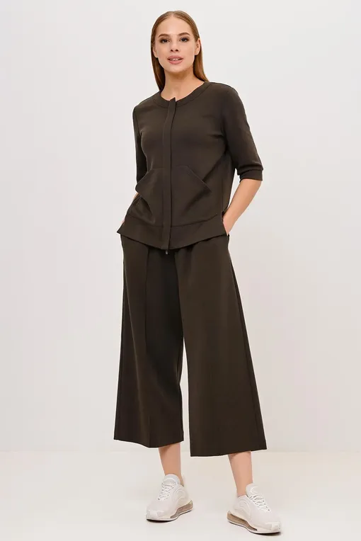 Брюки Max Mara TERMOLI 37810426 004 DARK GREY GREEN