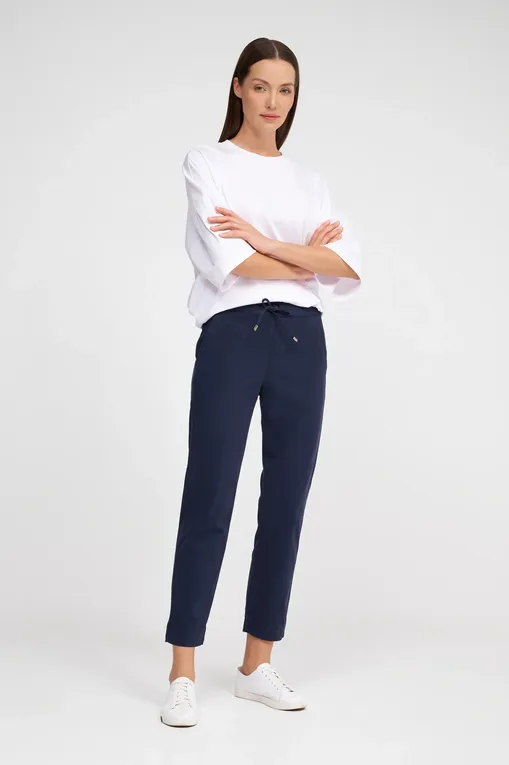 Брюки Max Mara Leisure TERRENO 242613602 007 NAVY