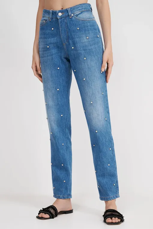 Брюки Mc2 Saint Barth BELLEVILLE DENIM STRASS