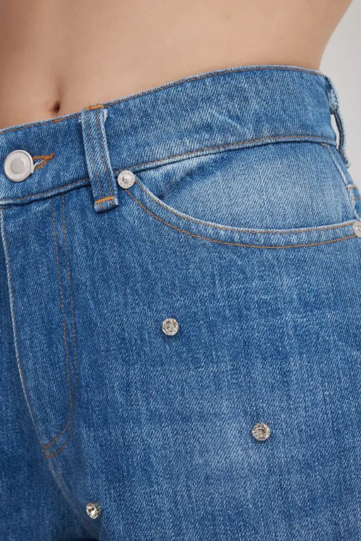 Брюки Mc2 Saint Barth BELLEVILLE DENIM STRASS