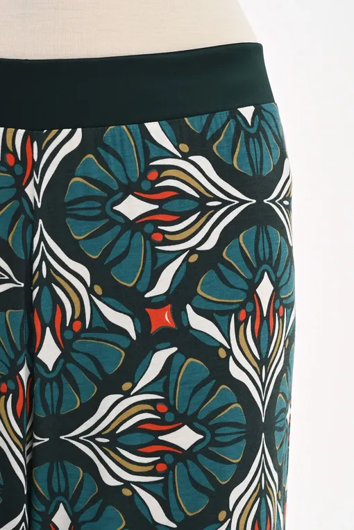 Брюки домашние Mey 17573 881 green leaves