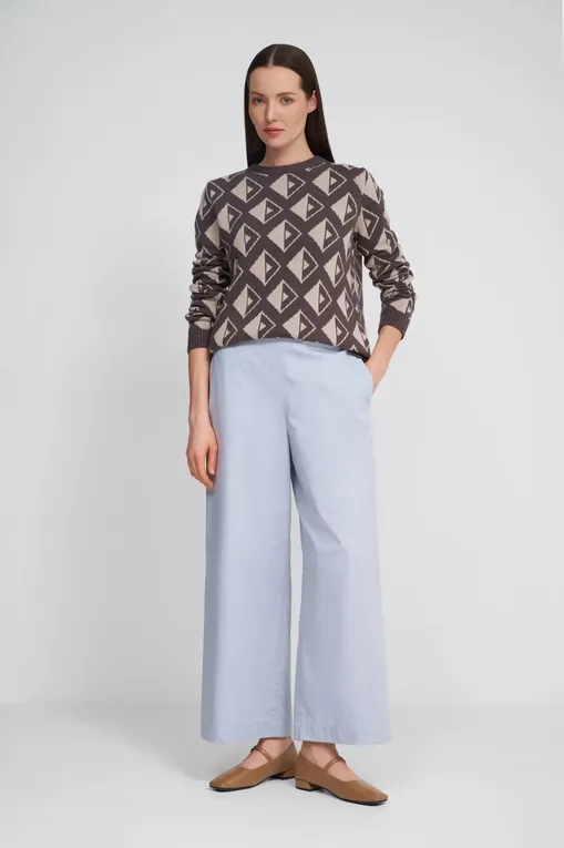 Брюки MM by MaxMara ANTILLE 251613101 011 LIGHT BLUE