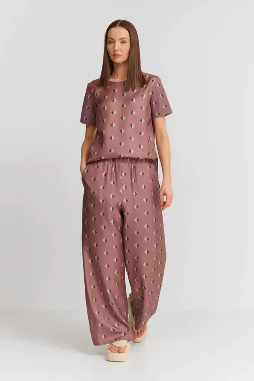 Брюки MM by MaxMara BOA 251613102 002 MAUVE