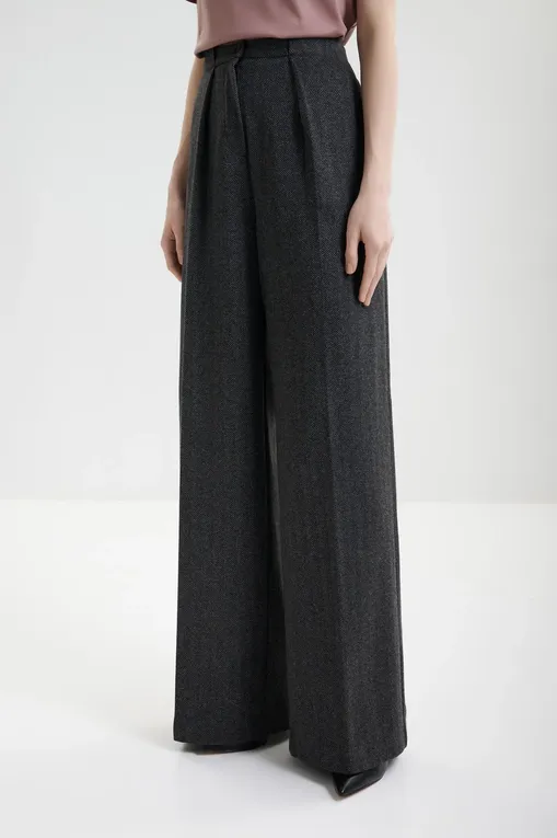 Брюки MM by MaxMara CALI 252678612 002 BLACK