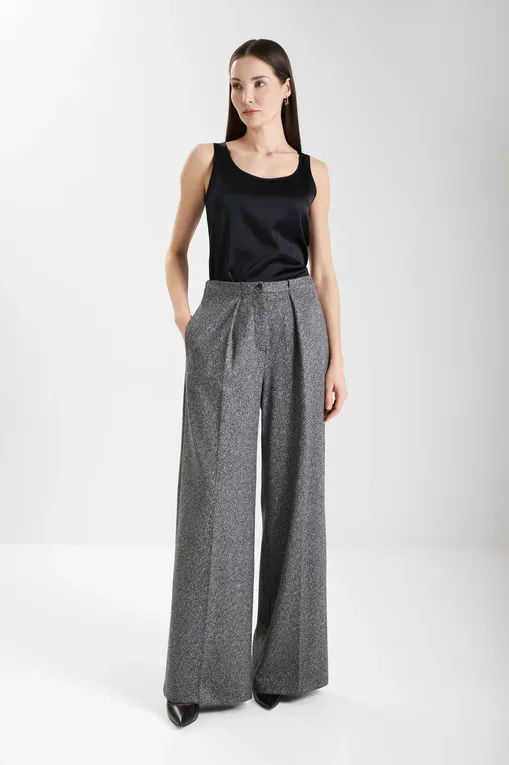 Брюки MM by MaxMara CALI 252678612 004 DARK BROWN