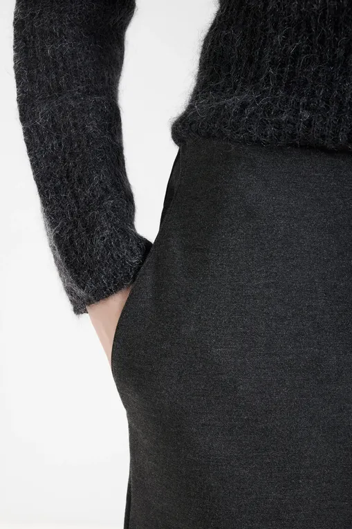 Брюки MM by MaxMara FALANGE 252678604 002 DARK GREY